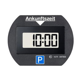 Needit PARK LITE - Aparcómetro Electrónico, Disco de Estacionamiento Digital con Temperatura, Negro