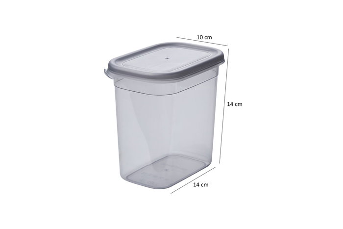Hermia BNMPEGYAR20-481115 Set de 20 Cajas de Almacenaje de Plástico Color Antracita Organizadores Multifuncionales para Hogar y Cocina