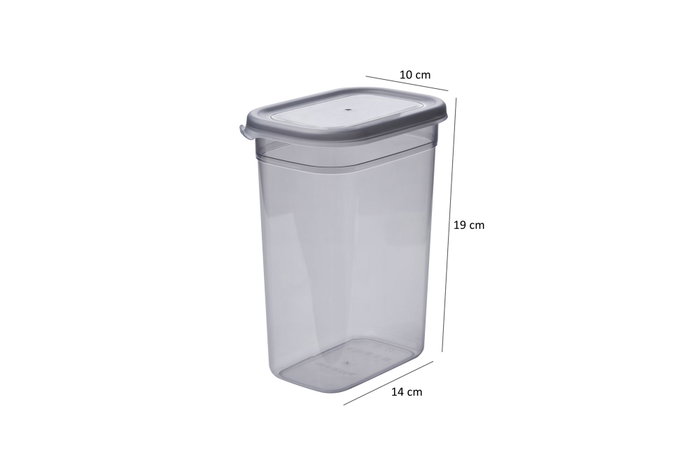 Hermia BNMPEGYAR20-481115 Set de 20 Cajas de Almacenaje de Plástico Color Antracita Organizadores Multifuncionales para Hogar y Cocina