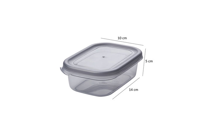 Hermia BNMPEGYAR20-481115 Set de 20 Cajas de Almacenaje de Plástico Color Antracita Organizadores Multifuncionales para Hogar y Cocina