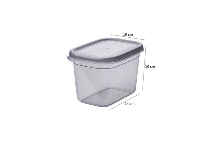 Hermia BNMPEGYAR20-481115 Set de 20 Cajas de Almacenaje de Plástico Color Antracita Organizadores Multifuncionales para Hogar y Cocina
