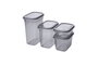 Hermia BNMPEGYAR20-481115 Set de 20 Cajas de Almacenaje de Plástico Color Antracita Organizadores Multifuncionales para Hogar y Cocina