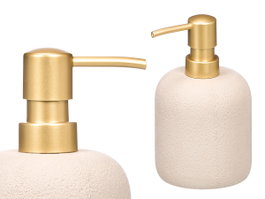 Berilo Dosificador de Baño Gris y Oro