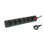 ROLINE Regleta de 6 enchufes con interruptor, Negro, 6 m