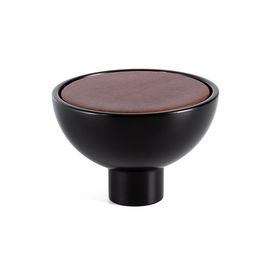 Viefe Pomo Bol Zamak/Madera Ø45 Negro-Sapelly, Negro-Haya, Negro-Blanco