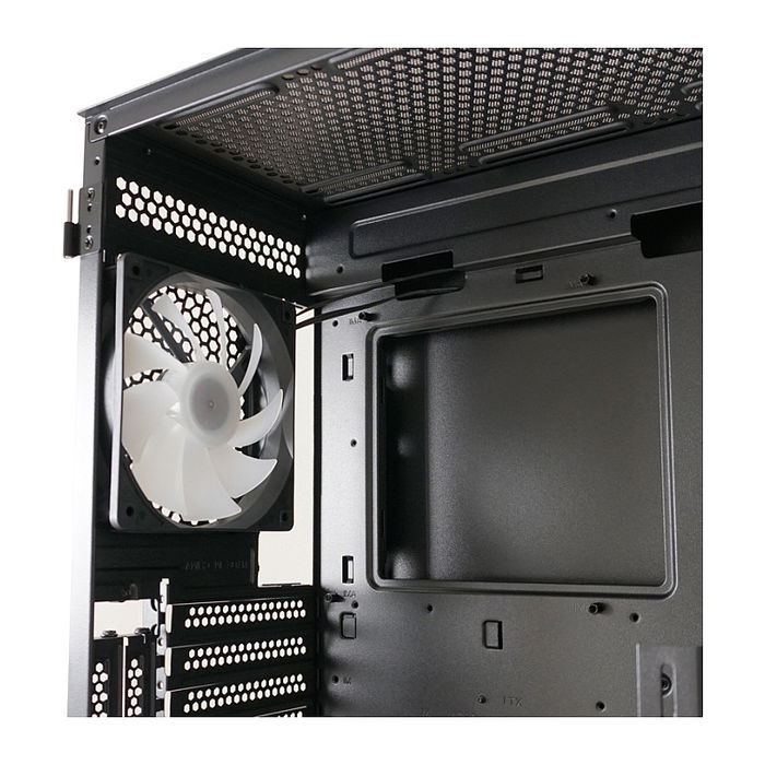 LC-Power 804B Midi Tower Gaming PC Negro con Iluminación RGB Vidrio Templado ATX/Micro-ATX/Mini-ITX para Juegos