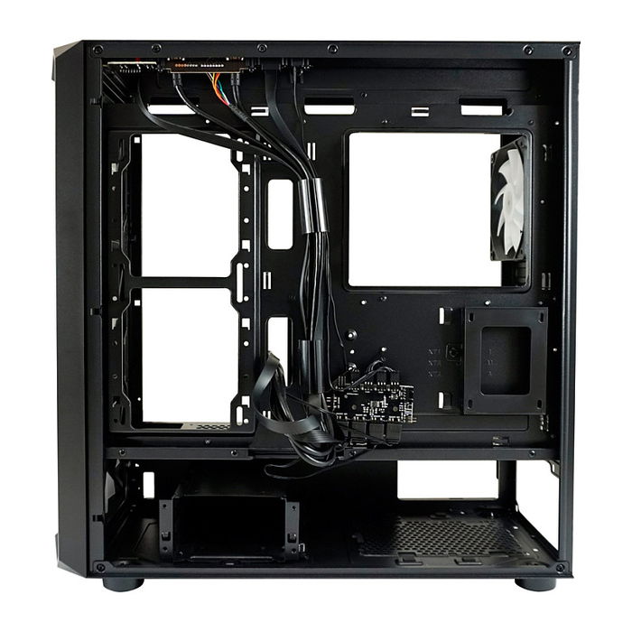 LC-Power 804B Midi Tower Gaming PC Negro con Iluminación RGB Vidrio Templado ATX/Micro-ATX/Mini-ITX para Juegos