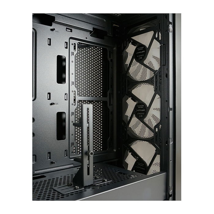 LC-Power 804B Midi Tower Gaming PC Negro con Iluminación RGB Vidrio Templado ATX/Micro-ATX/Mini-ITX para Juegos