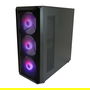 LC-Power 804B Midi Tower Gaming PC Negro con Iluminación RGB Vidrio Templado ATX/Micro-ATX/Mini-ITX para Juegos