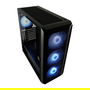 LC-Power 804B Midi Tower Gaming PC Negro con Iluminación RGB Vidrio Templado ATX/Micro-ATX/Mini-ITX para Juegos