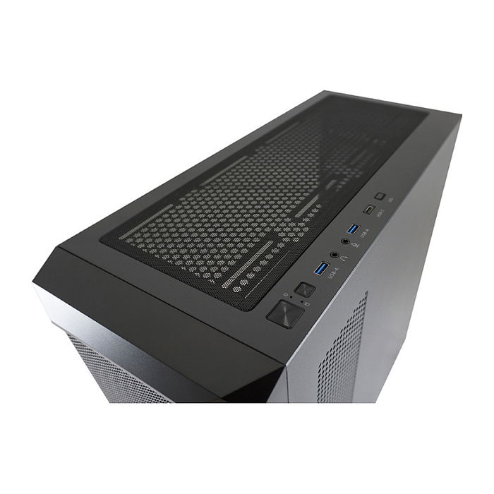 LC-Power 804B Midi Tower Gaming PC Negro con Iluminación RGB Vidrio Templado ATX/Micro-ATX/Mini-ITX para Juegos