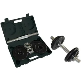 Schildkrot Set de mancuernas de 10 Kg - Negro