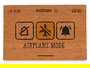 Giftdecor Felpudo Airplane Mode 60 x 40 x 1 cm (Set de 12)