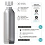 QUOKKA Botella Termo de Acero Inoxidable 630 ml, Color Firebrick Red, Modelo Solid Jet
