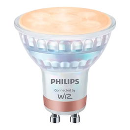 Philips Bombilla Inteligente Dicroica GU10 4,7W 345lm 2700-6500K Luz Blanca Wifi Wiz Regulable