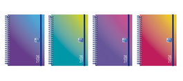 Agenda Escolar (2026-27) Oxford Gradient Espiral Tapa Extradura Con Goma 4º S/V Surtido (4 Mod.)