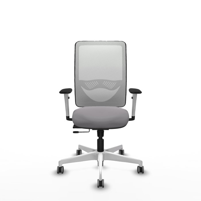 PIQUERAS Y CRESPO Silla de oficina Zulema con mecanismo Sincro/Traslack, Gris y Blanco PIQUERAS Y CRESPO Silla de oficina Zulema con mecanismo Sincro/Traslack, Gris y Blanco