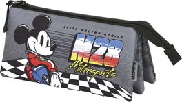 Disney Mickey Mouse Estuche Portatodo Triple Champion Gris