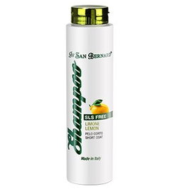 Iv San Bernard Champú Limón SLS Free para Perros y Gatos de Pelo Corto, Hidratante y Anticaspa, Aroma Fresco, 300ml