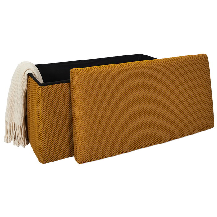 Home Deco Factory Puf Plegable Atom Mostaz Colección Contemporain 76x38x38 cm Home Deco Factory Puf Plegable Atom Mostaz Colección Contemporain 76x38x38 cm