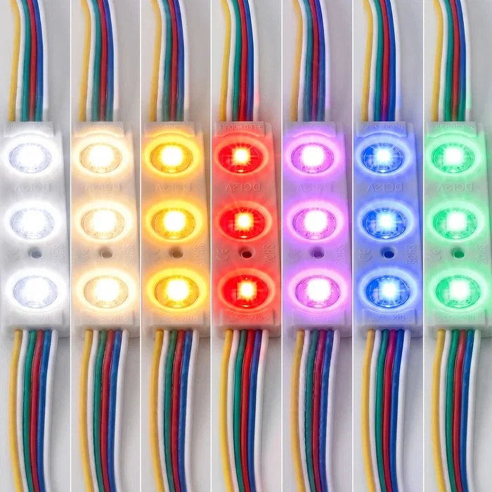 Módulo LED RGBWW PRO para Rótulos Luminosos, Letras Corpóreas y Cajas de Luz - 0.96W 12V IP65 120° - Módulo LED Decorativo y Profesional Interior/Exterior Módulo LED RGBWW PRO para Rótulos Luminosos, Letras Corpóreas y Cajas de Luz - 0.96W 12V IP65 120° - Módulo LED Decorativo y Profesional Interior/Exterior
