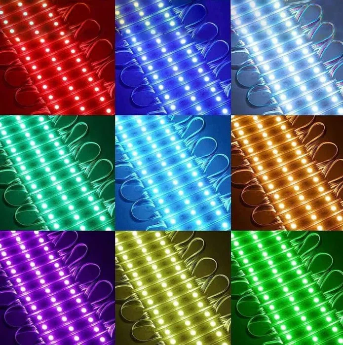 Módulo LED RGBWW PRO para Rótulos Luminosos, Letras Corpóreas y Cajas de Luz - 0.96W 12V IP65 120° - Módulo LED Decorativo y Profesional Interior/Exterior