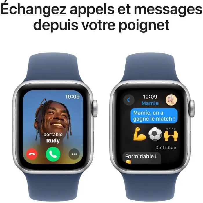 Apple Watch SE GPS 40 mm Caja Aluminio Plateada Correa Deportiva Vaquera S/M