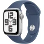 Apple Watch SE GPS 40 mm Caja Aluminio Plateada Correa Deportiva Vaquera S/M