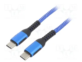 AKYGA Cable USB 2.0 USB C a USB C Azul de 1,8m