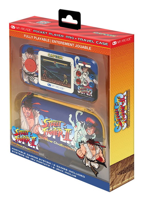 MY-MY ARCADE GAMING My Arcade Portable Gaming System Pocket Player Pro Super Street Fighter II + Travel Case MY-MY ARCADE GAMING My Arcade Portable Gaming System Pocket Player Pro Super Street Fighter II + Travel Case