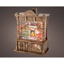 Lumineo Farol de agua Santa Claus con música y nieve
