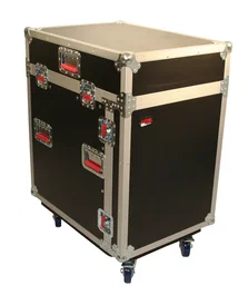 GATOR Flightcase de 12 Unidades con Rack de 12 Unidades Integrado