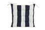 DKD Home Decor Cojin Silla Terraza Y Jardin Azul Marino Blanco Poliester 40 x 7 x 40 cm
