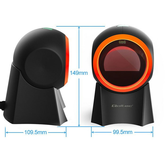 Qoltec 50857 wired desktop barcode scanner 1d 2d Qoltec 50857 wired desktop barcode scanner 1d 2d