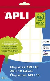 Apli Etiquetas Adhesivas 19x27mm Escritura Manual Blanco