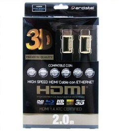 Ardistel Cable HDMI Premium 3D VER.1.4 de 2 Metros
