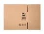 Q-connect Caja de embalar americana de cartón reciclado canal simple 5 mm color kraft 350x250x220 mm