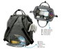 KioKids Bolso de Maternidad Negro Organizador con Cambiador Práctico y Amplio para Paseos con Bebé