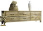 DKD Home Decor Mueble de TV Mango Natural 180x45x55