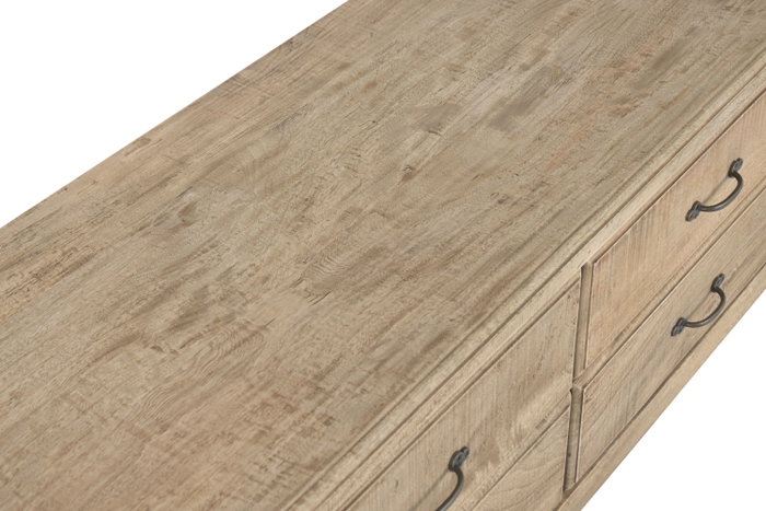 DKD Home Decor Mueble de TV Mango Natural 180x45x55