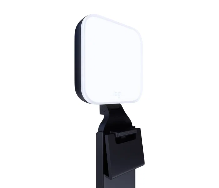 Logitech Litra Glow Luz de Streaming Premium LED con Cabezal Truesoft, 250 lm, 2700K-6500K, USB-C, Cable 1.5 m, Grafito