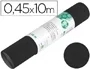 Liderpapel Rollo Adhesivo Plastificado Ante Negro 450 mm x 10 m (200 micras) para Forrar Superficies