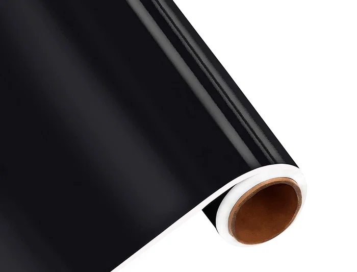 Liderpapel Rollo Adhesivo Plastificado Ante Negro 450 mm x 10 m (200 micras) para Forrar Superficies