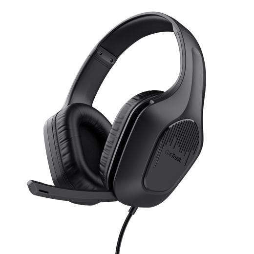 Trust Auriculares Gaming GXT 475 Zirox con Micrófono, Diadema Ajustable, Jack 3.5mm, Color Negro Trust Auriculares Gaming GXT 475 Zirox con Micrófono, Diadema Ajustable, Jack 3.5mm, Color Negro