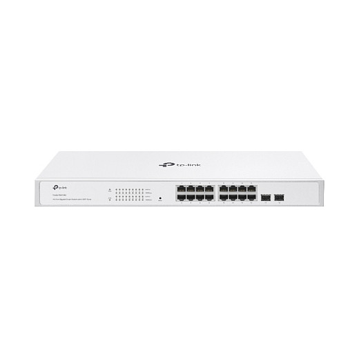 TP-Link FS318G - Switch Gestionado Gigabit 16 Puertos Ethernet (10/100/1000) y 2 SFP, Montaje en Rack, Blanco TP-Link FS318G - Switch Gestionado Gigabit 16 Puertos Ethernet (10/100/1000) y 2 SFP, Montaje en Rack, Blanco