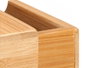 KINVARA Caja de Bambú Cuadrada Cajón, Pack de 6, Natural