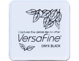 Tsukineko Versafine Almohadilla de tinta negra ónix 33x33mm