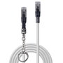 Lindy Cable de Red Cat6a S/FTP con Bloqueo de Seguridad, 2 m, Gris