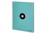 Antartik Cuaderno espiral A4 micro tapa forrada 120 hojas 90 gr cuadro 5mm 5 bandas color menta