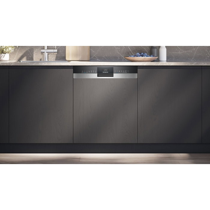 Siemens iQ300 SN53ES22AE Lavavajillas Semi-Integrado 60 cm Negro